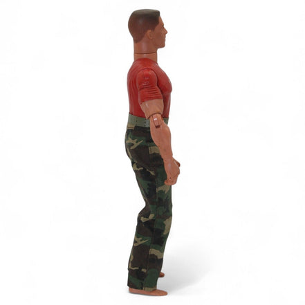 Close-up of marine action figure's camouflage pants