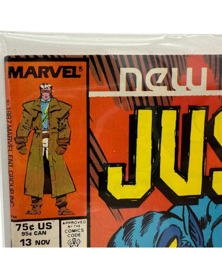 Marvel Justice Comic 13 1987 Tom Morgan Art Collectible – 1980s comics - Flip Side CollectiblesComicMarvel
