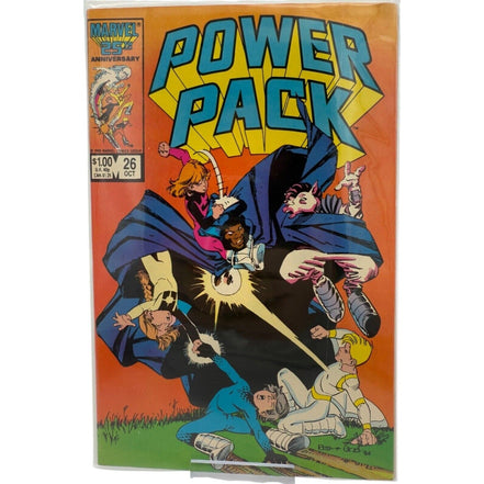 Marvel Power Pack 26 1986 Anniversary Comic Edition – 1986 comic - Flip Side CollectiblesComicMarvel