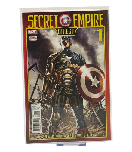 Marvel Secret Empire Omega 1 First Edition Comic – captain america - Flip Side CollectiblesComicMarvel