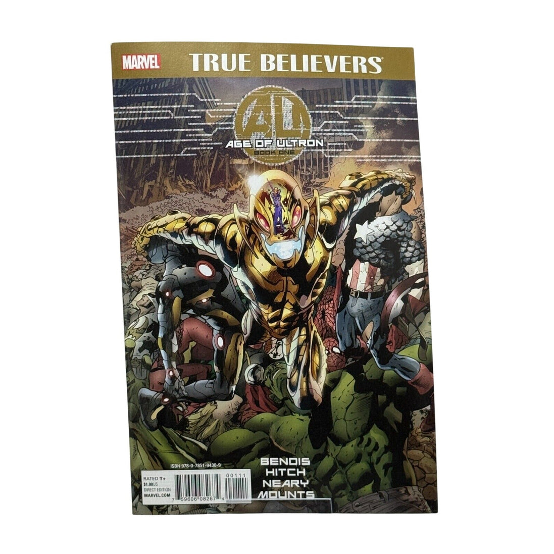 Marvel True Believers Age Of Ultron Comic by Bendis & Hitch – avengers - Flip Side CollectiblesComicMarvel