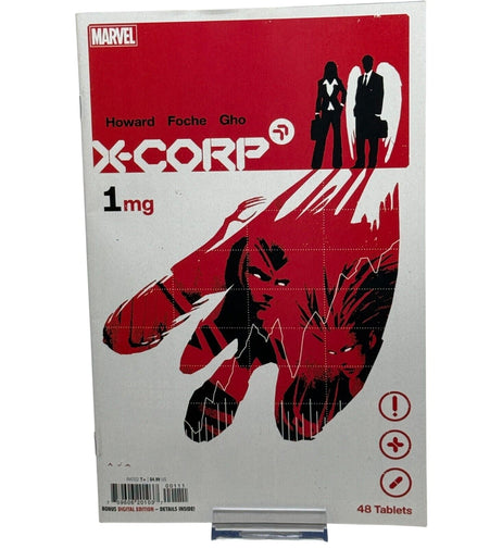 Marvel X - Corp Parody Tablet Box Cover Art – comic – collectible - Flip Side CollectiblescomicMarvel