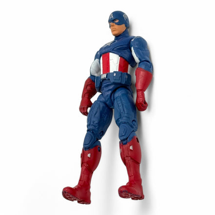 Angled view of Captain America action figure