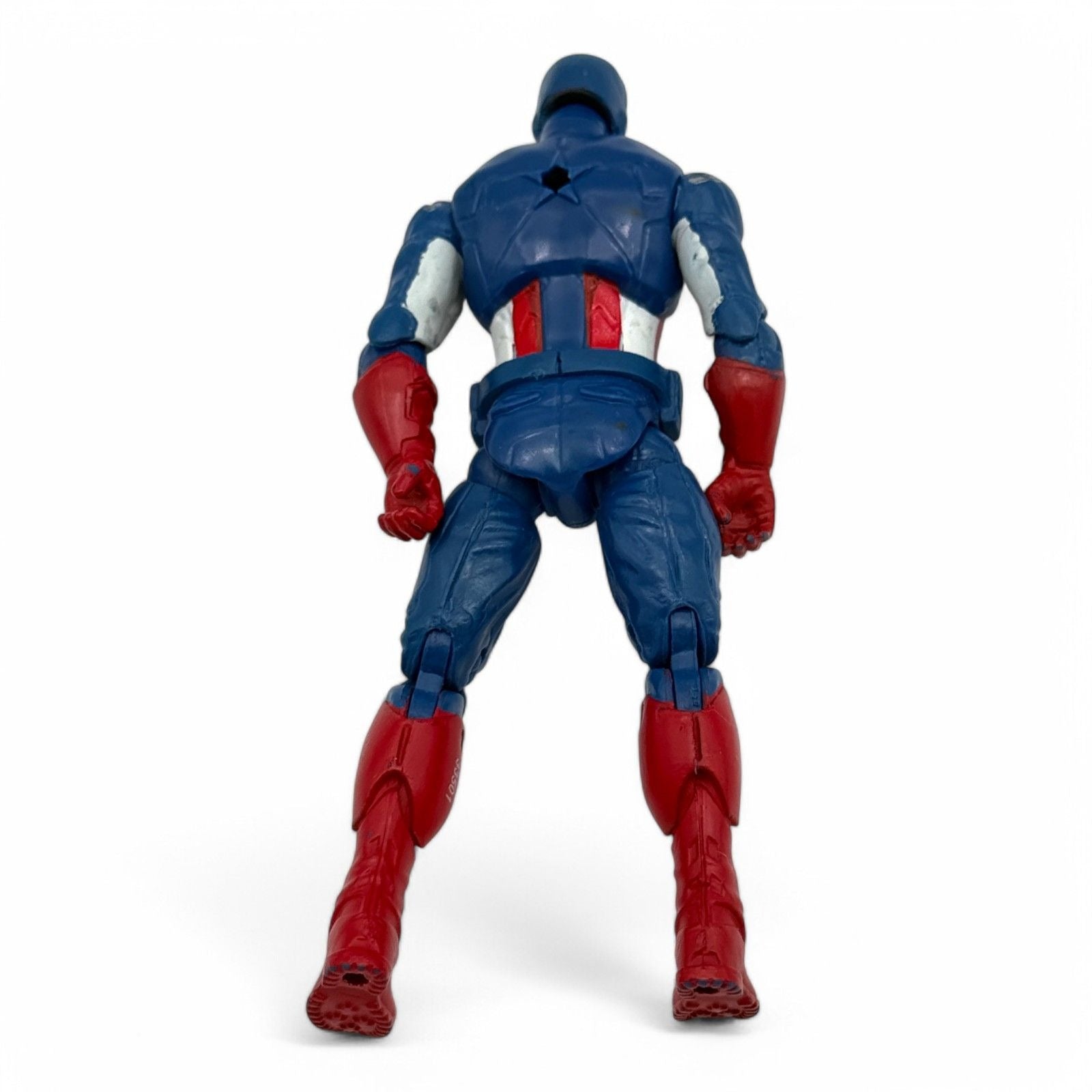 Back view of Captain America action figure