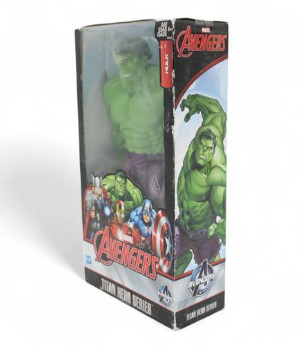 Side view of Marvel Avengers Hulk Titan Hero Series action figure box
