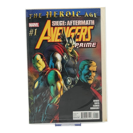 Marvel Avengers Prime #1 comic cover featuring Thor, Iron Man, and Steve Rogers in the Heroic Age series