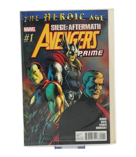 Marvel Avengers Prime #1 comic cover featuring Thor, Iron Man, and Steve Rogers in the Heroic Age series