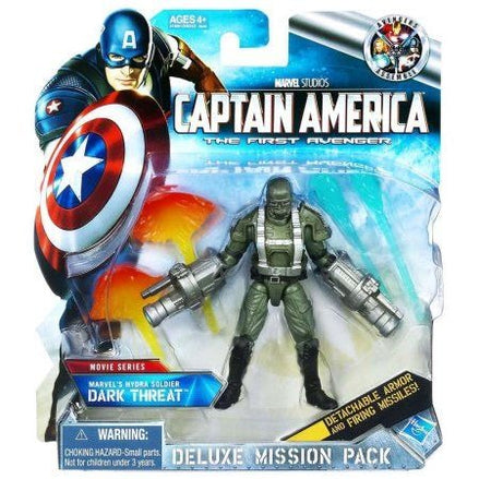 Marvel Captain America Hydra Soldier action figure in packaging with detachable armor and firing missiles