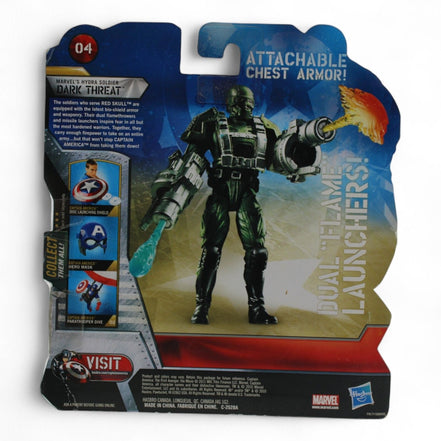Marvel Captain America Hydra Soldier action figure in packaging with detachable armor and firing missiles
