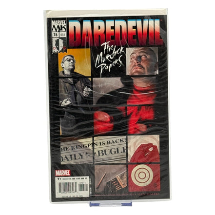 Cover of Marvel Daredevil #76 The Murdock Papers Comic 2005 featuring dramatic artwork by Alex Maleev