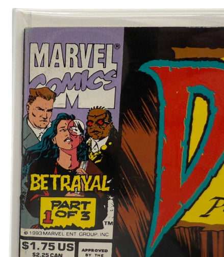 Close-up of Marvel Darkhold Part 3 Betrayal cover art