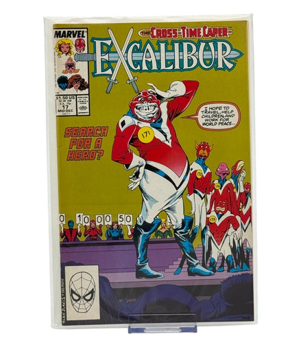 Marvel Excalibur #17 comic book cover featuring Cross-Time Caper storyline
