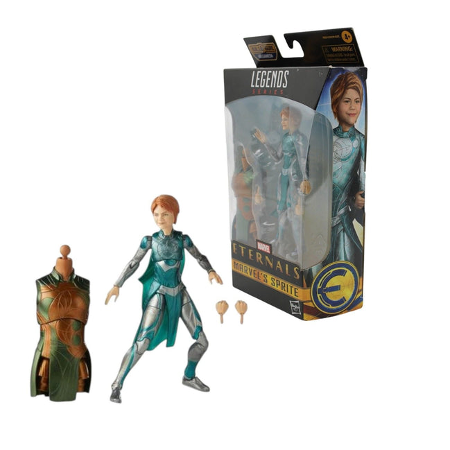 Marvel Legends Eternals Sprite action figure with accessories and Gilgamesh part