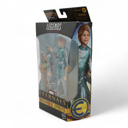 Marvel Legends Eternals Sprite figure box with artwork and details