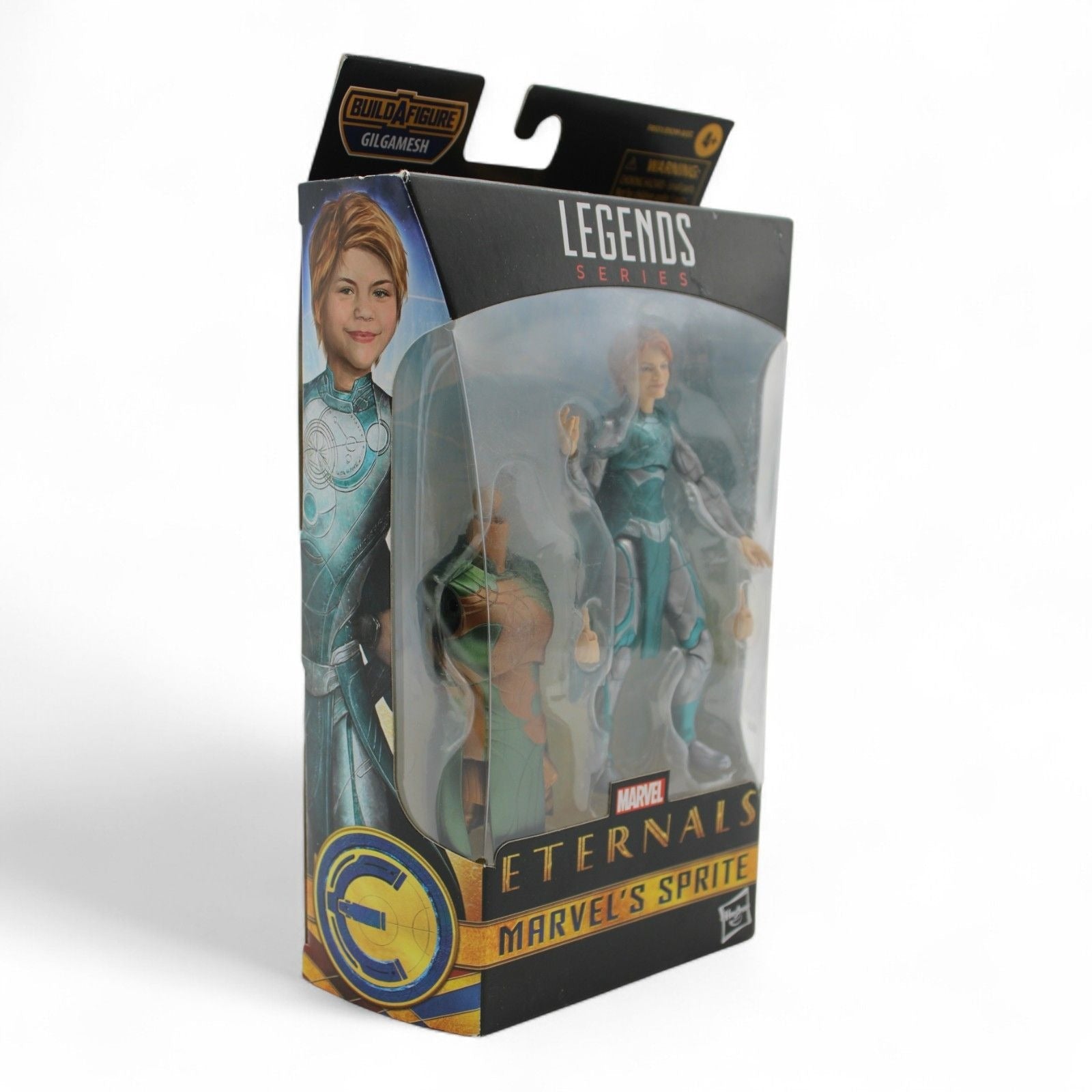 Marvel Legends Eternals Sprite action figure with accessories and Gilgamesh part