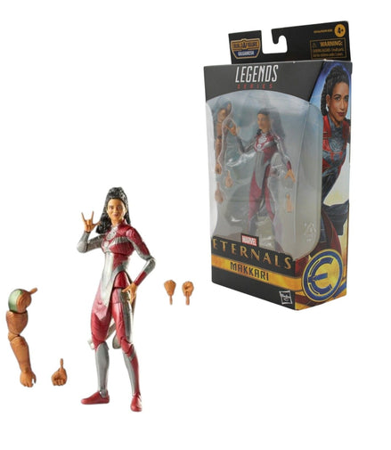 Marvel Legends Makkari Eternals action figure with accessories and Gilgamesh part