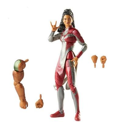 Marvel Legends Makkari figure with interchangeable hands and Gilgamesh part