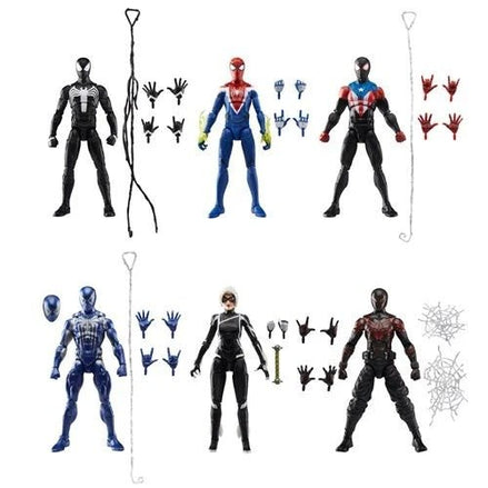 Marvel Legends Spider-Man action figures with accessories
