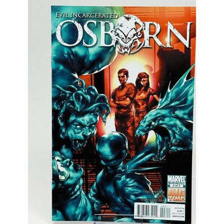 Cover of Marvel Osborn Evil Incarcerated #3 featuring Norman Osborn and characters in dynamic poses