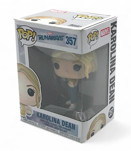 Side view of Karolina Dean Funko Pop Vinyl Figure box