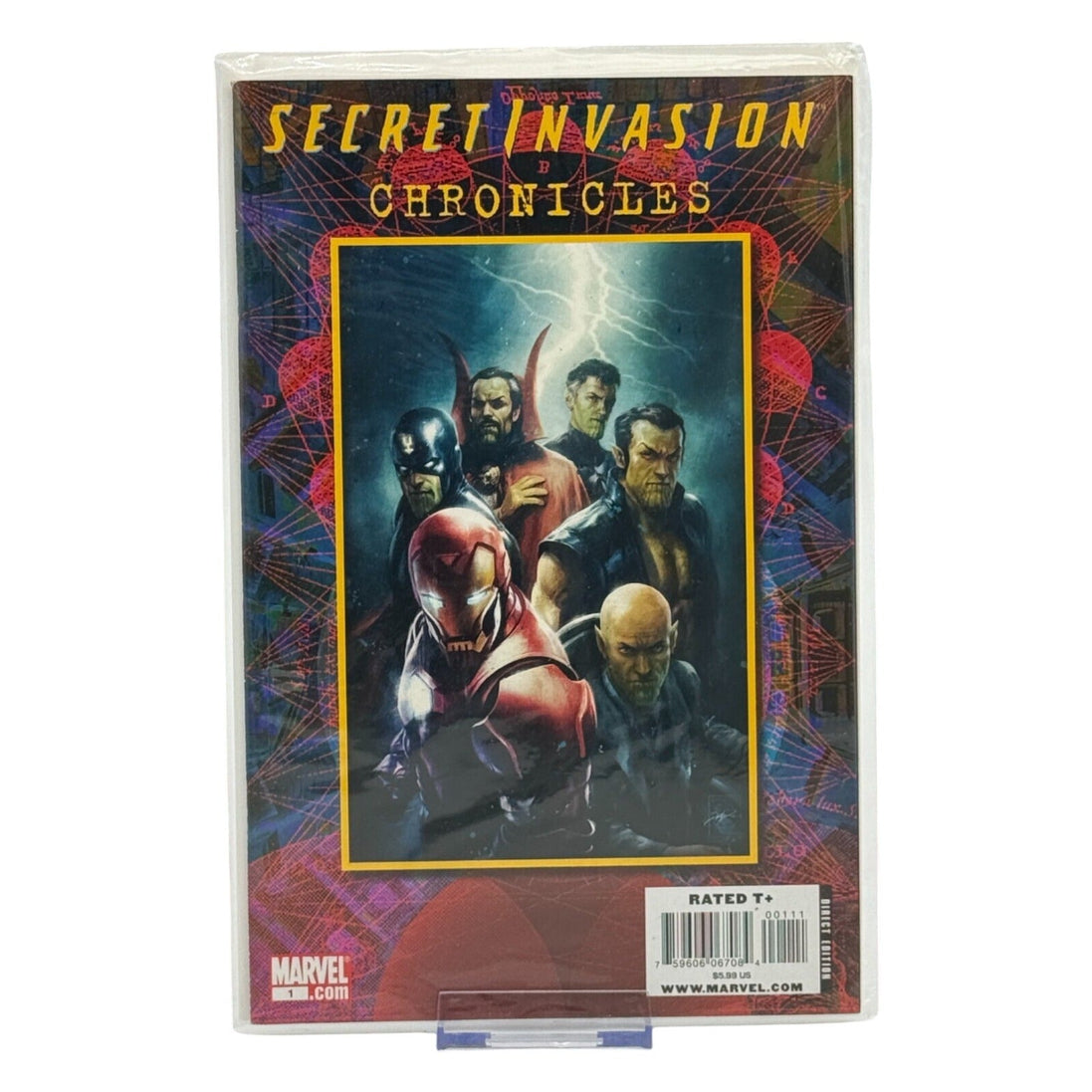 Cover of Marvel Secret Invasion Chronicles graphic novel featuring superheroes