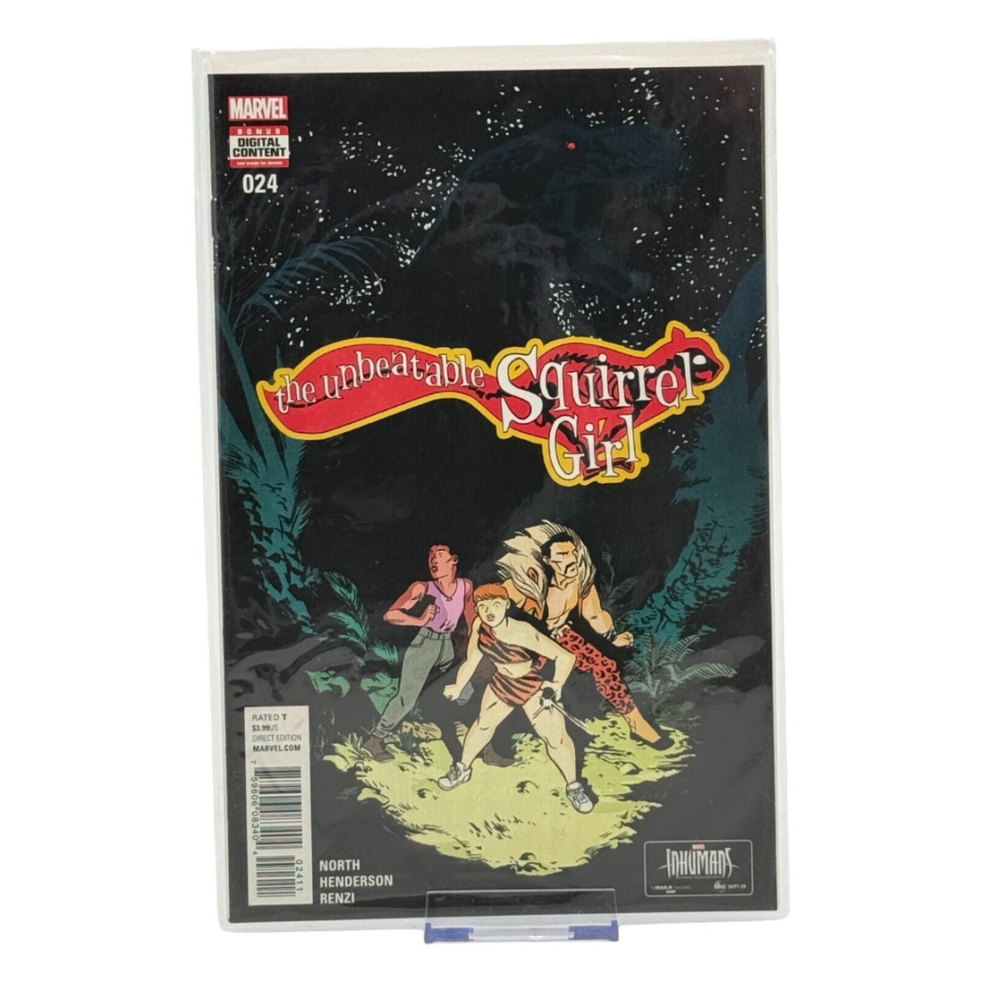 Marvel Unbeatable Squirrel Girl #24 comic book cover featuring characters in a forest setting