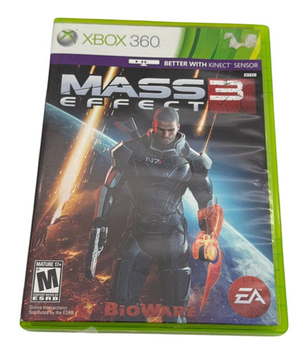 Mass Effect 3 Xbox 360 game case with cover art