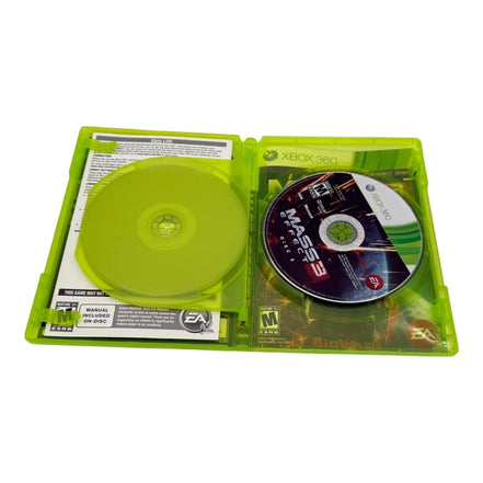 Mass Effect 3 Xbox 360 discs and manual displayed
