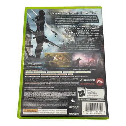 Mass Effect 3 Xbox 360 game case with cover art