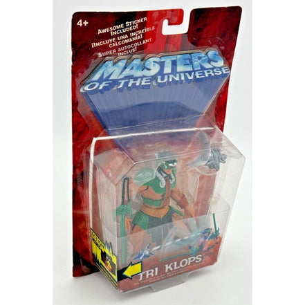 Side view of Tri-Klops action figure packaging showing details