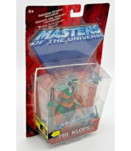 Side view of Tri-Klops action figure packaging showing details