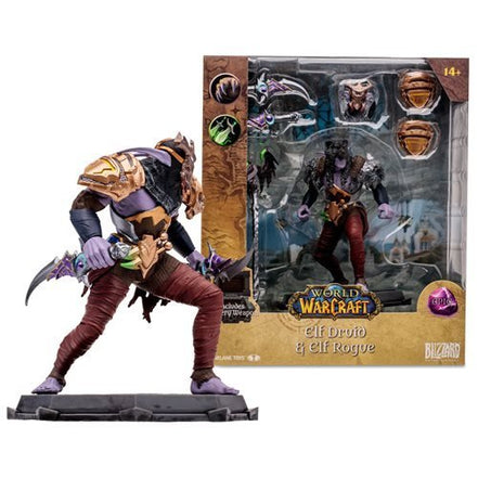 McFarlane Toys World of Warcraft 1:12 Posed Figure - Select Figure(s) - Flip Side CollectiblesAction & Toy FiguresToyShnipElf Druid Rogue (Epic)