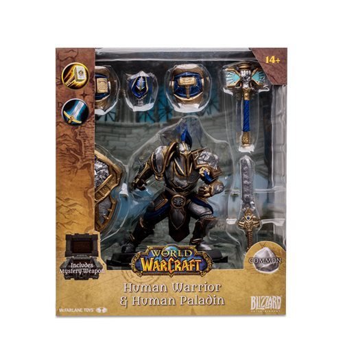McFarlane Toys World of Warcraft 1:12 Posed Figure - Select Figure(s) - Flip Side CollectiblesAction & Toy FiguresToyShnipHuman Paladin Warrior (Common)