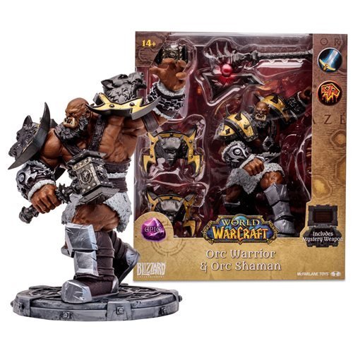 McFarlane Toys World of Warcraft 1:12 Posed Figure - Select Figure(s) - Flip Side CollectiblesAction & Toy FiguresToyShnipOrc Shaman Warrior (Epic)