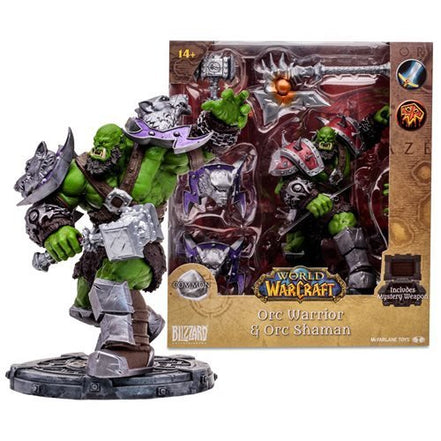 McFarlane Toys World of Warcraft 1:12 Posed Figure - Select Figure(s) - Flip Side CollectiblesAction & Toy FiguresToyShnipOrc Shaman Warrior (Common)
