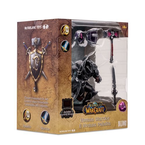 McFarlane Toys World of Warcraft 1:12 Posed Figure - Select Figure(s) - Flip Side CollectiblesAction & Toy FiguresToyShnipHuman Paladin Warrior (Epic)