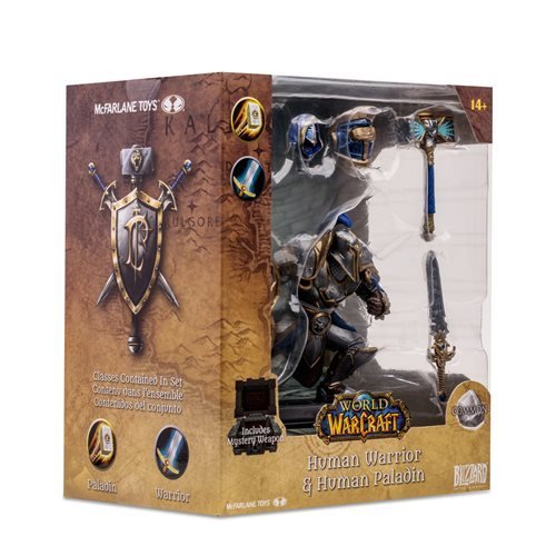 McFarlane Toys World of Warcraft 1:12 Posed Figure - Select Figure(s) - Flip Side CollectiblesAction & Toy FiguresToyShnipHuman Paladin Warrior (Common)