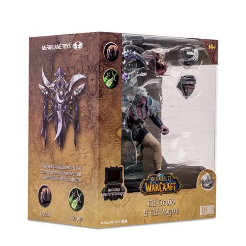 McFarlane Toys World of Warcraft 1:12 Posed Figure - Select Figure(s) - Flip Side CollectiblesAction & Toy FiguresToyShnipElf Druid Rogue (Common)