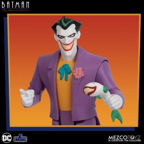 Batmobile packaging from Mezco Toyz's DC Batman: The Animated Series