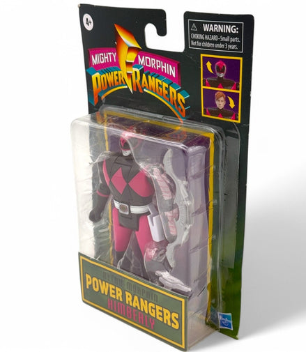 Side view of Mighty Morphin Power Rangers Pink Ranger Kimberly action figure