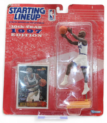 Mitch Richmond 1997 Starting Lineup figure in sealed packaging with NBA card