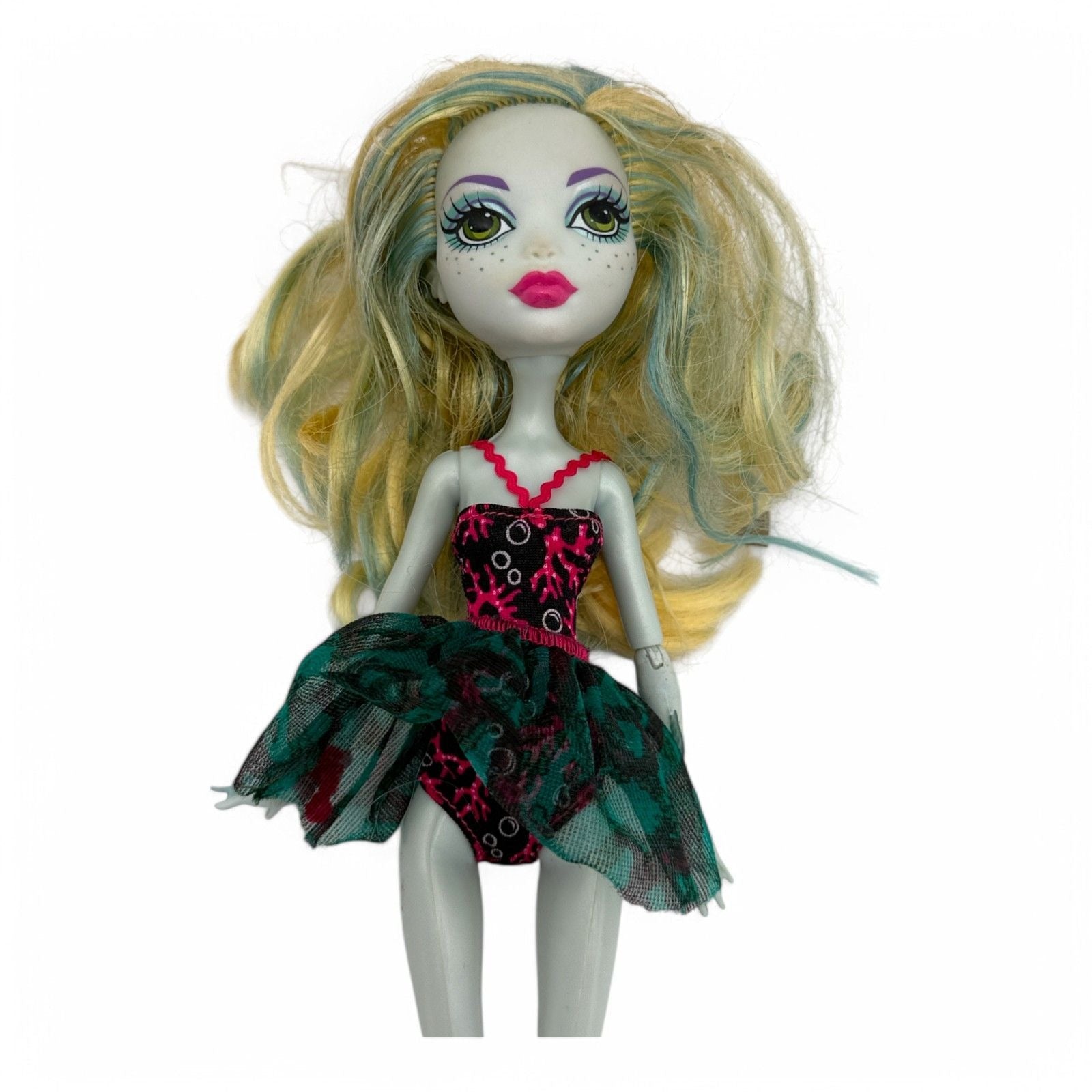 Close-up of Lagoona Blue Doll's face and outfit