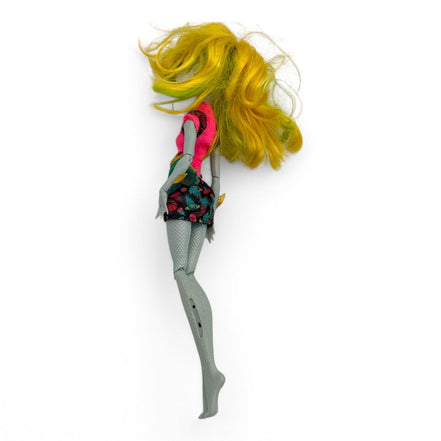 Monster High Lagoonafire Fusion Doll with green skin and yellow hair