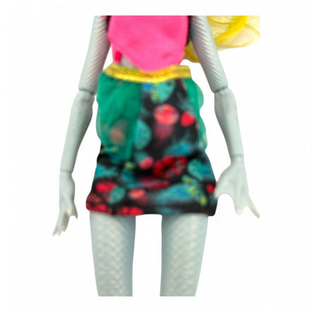 Monster High Lagoonafire Fusion Doll with green skin and yellow hair