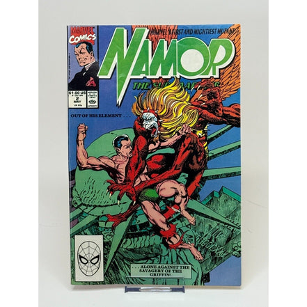 Namor the Sub-Mariner Issue #2 comic book cover featuring Namor battling the Griffin