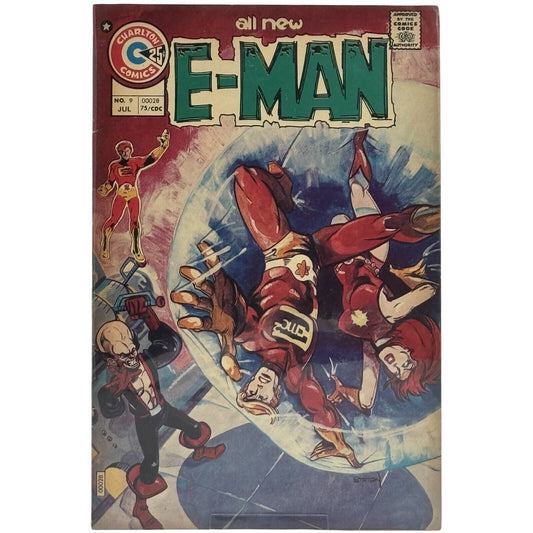 All New E-Man Charlton Comics No. 9 July 1976 Vintage Comic Book