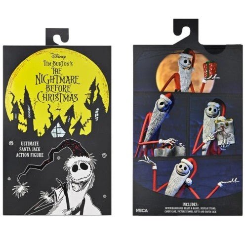 NECA Nightmare Before Christmas action figures set including Jack Skellington, Sally, and others