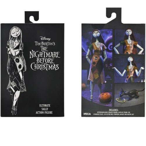 NECA Nightmare Before Christmas action figures set including Jack Skellington, Sally, and others