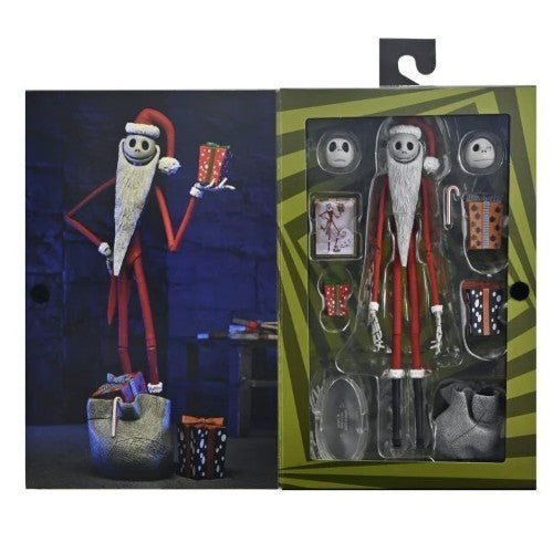 NECA Nightmare Before Christmas action figures set including Jack Skellington, Sally, and others