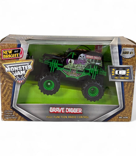 New Bright Monster Jam R/C Grave Digger 27 MHz Full Function Radio Control Truck - Flip Side CollectiblesToyNew Bright